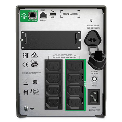 Источник бесперебойного питания APC SMT1000IC  8x IEC C13 outlets, LCD/Smart/1000 VА/700 W (SMT1000IC)