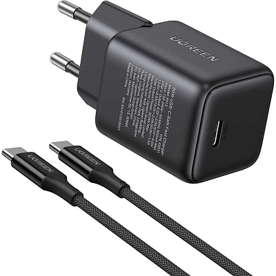 Зарядное устройство на 1C, 30W, Gan X, Черный + Кабель 1м, X513 (65012) UGREEN