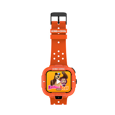 Смарт часы Elari KidPhone Masha and the Bear Orange (KP-MB-ORG)