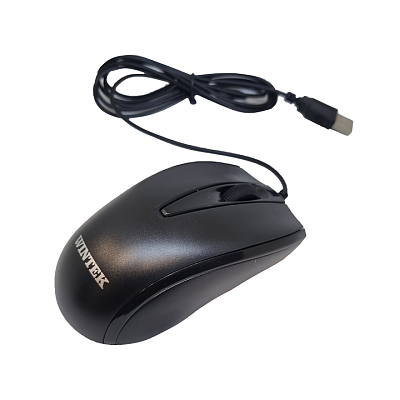 Мышь Wintek WS-MS-901, USB, чёрная (WS-MS-901)