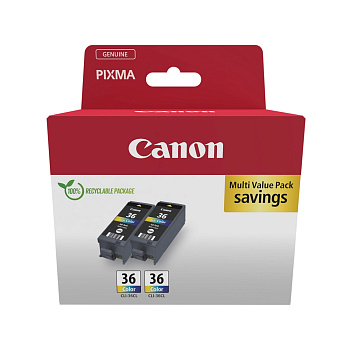 Струйный картридж Canon CLI-36 Color (Twin Pack) (1511B025AA)