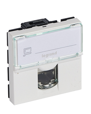 Legrand 076564 MOSAIC RJ45 UTP кат6 2мод бел (076564)