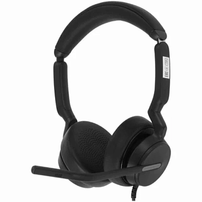 Проводные наушники Yealink UH46 Dual UC черный (UH46 Dual UC USB-C/A)