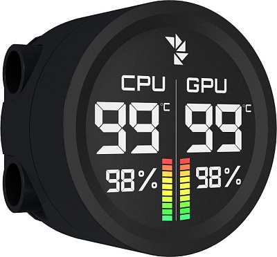 Кулер с водяным охлаждением Aerocool Abyss L360R Digi BK (ACLA-AD36117.11)