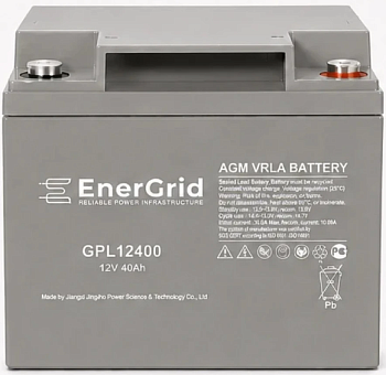 Аккумулятор EnerGrid GPL12400, 12В 40Ач (EnerGrid GPL12400)