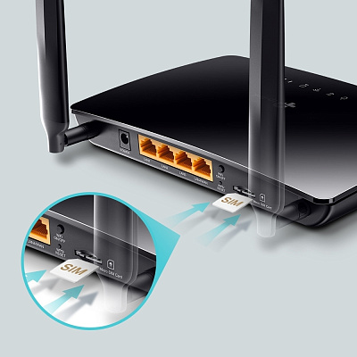 Маршрутизатор 4G LTE Cat4 беспроводной AC750 TP-Link Archer MR200  (Archer MR200(EU))