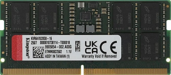 Оперативная память для ноутбука SO-DIMM Kingston Valueram DDR5 16GB 6400MT/s (KVR64V52BS8-16)