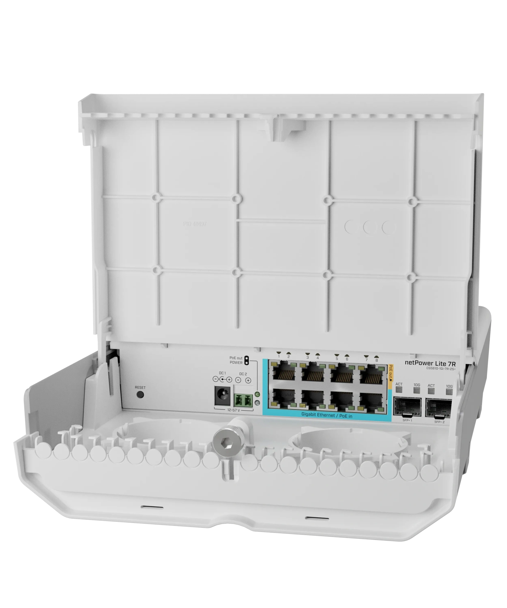 Коммутатор MikroTik netPower Lite 7R (CSS610-1Gi-7R-2S+OUT) Коммутатор MikroTik netPower Lite 7R (CSS610-1Gi-7R-2S+OUT)