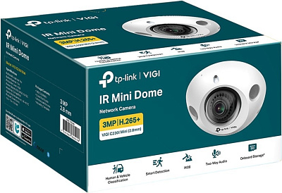 Купольная мини-IP-камера TP-LINK VIGI C230I Mini 3 МП (VIGI C230I Mini(2.8mm)(UN))