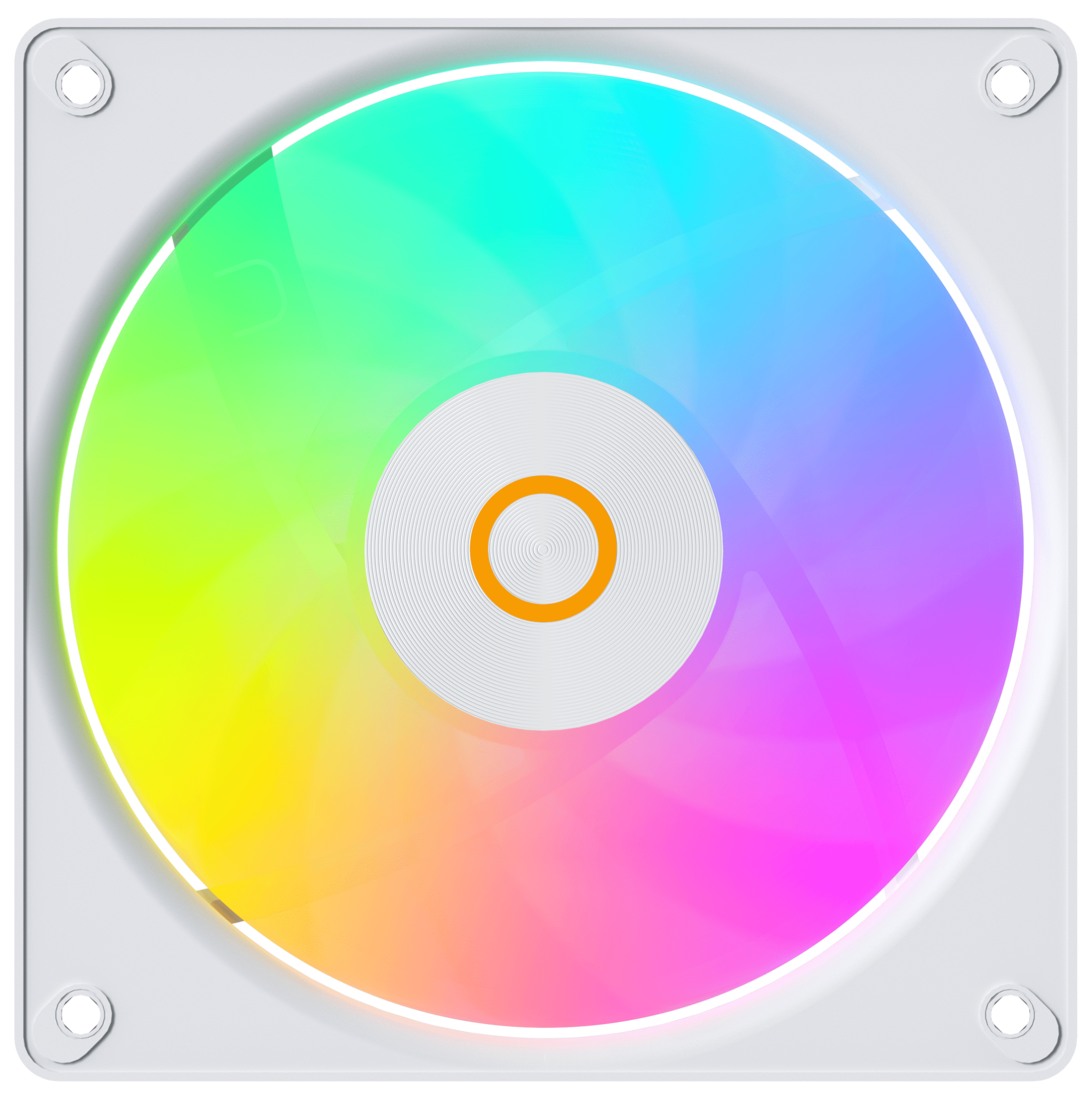 Вентилятор для корпуса Ocypus Gamma F12 Elite WH ARGB REVERSE BLADE, Белый (Gamma-F12-WH1AM01E-GL)