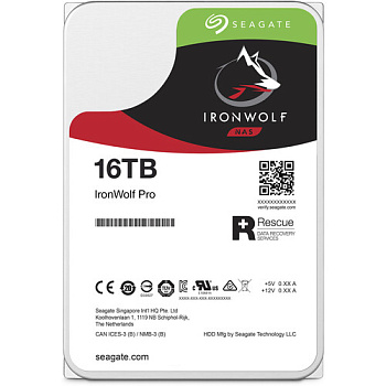 Жёсткий диск HDD 16 Tb SATA 6Gb/s Seagate IronWolf Pro ST16000NT001  (ST16000NT001)