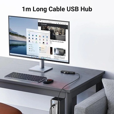  USB Хаб 3.0 4 port HUB, 1m CM219 (35574)