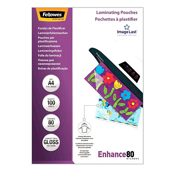 Пленка для ламинирования  А4 Fellowes, 80мкм, 100 шт. (FS-53061)