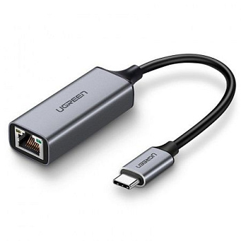 Адаптер UGREEN CM199 USB Type C to 10/100/1000M Ethernet Adapter (Space Gray), 50737 (50737)