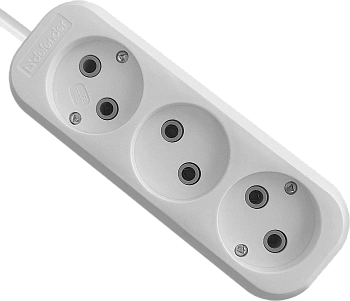 Удлинитель без заземления Defender B230 10 А, 3 м, 3 розетки, белый (99277) Удлинитель без заземления Defender B230 10 А, 3 м, 3 розетки, белый (99277)