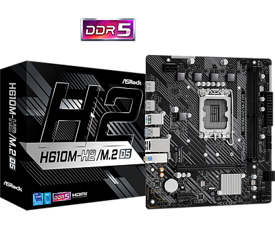 Материнская плата ASRock H610M-H2/M.2 D5 (90-MXBML0-A0UAYZ)