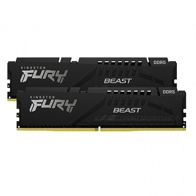 Модуль памяти Kingston Fury Beast KF552C40BBK2-16 DDR5 DIMM 16Gb Kit(2x8) 5200 MHz CL40 (KF552C40BBK2-16)