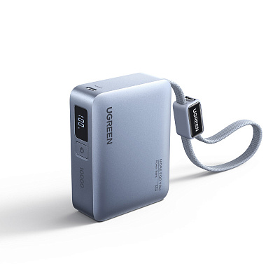 Мобильный аккумулятор UGREEN Power Bank, 10000mAh, 33W, 2С, PB584 (75173B)