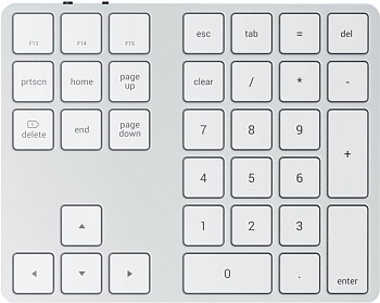 Числовой блок Satechi Aluminum Extended Keypad, Silver (ST-XLABKS)