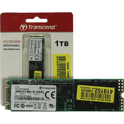 Жесткий диск SSD 1TB Transcend TS1TMTS830S (TS1TMTS830S)