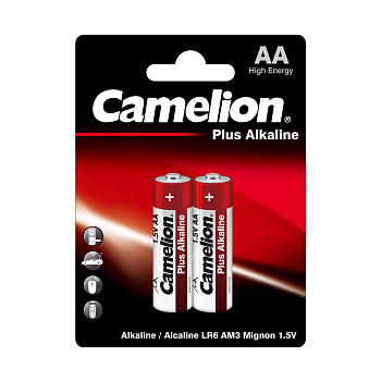 Батарейка CAMELION Plus Alkaline LR6-BP2 2 шт. в блистере (LR6-BP2)
