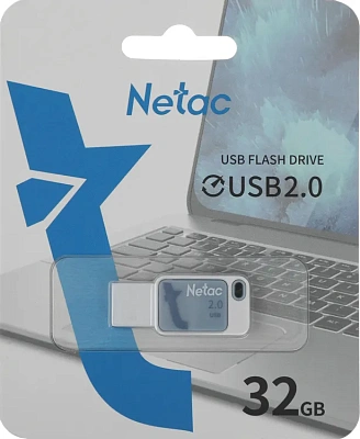 Флэш-накопитель Netac UA31 32GB, Blue (NT03UA31N-032G-20BL)