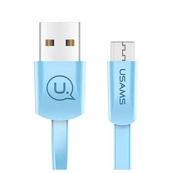 Кабель Micro USB Usams SJ-201, 1.2m, Blue (SJ201MIC04)