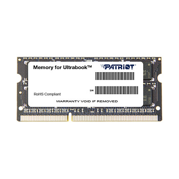 Оперативная память для ноутбука Patriot SL DDR3L 8GB (PSD38G1600L2S) Оперативная память для ноутбука Patriot SL DDR3L 8GB (PSD38G1600L2S)