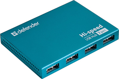  USB Хаб 7-портовый мини-разветвитель USB 2.0 Defender Septima Slim (83505)