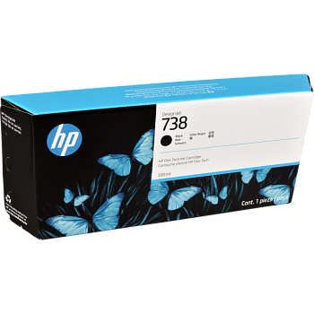 Струйный картридж HP 738 DesignJet, 300 мл черный (498N8A)