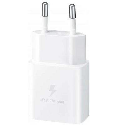Сетевое зарядное устройство Samsung  15W USB Type-C (EP-T1510XWEGRU), white