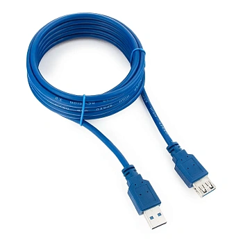 Кабель-удлинитель USB3.0 Cablexpert CCP-USB3-AMAF-10, AM/AF, 3м, синий (CCP-USB3-AMAF-10)