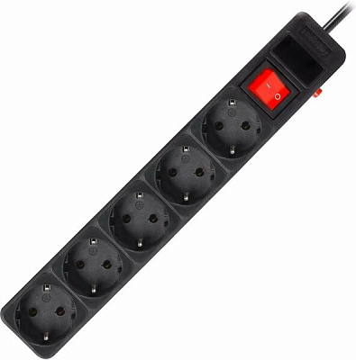 Сетевой фильтр SmartBuy 5 розеток, 3м (SBSP-5-30-K)