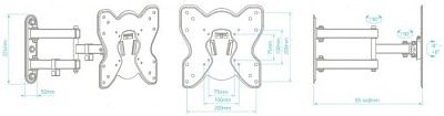Кронштейн для ТВ ONKRON M4S (M4S)