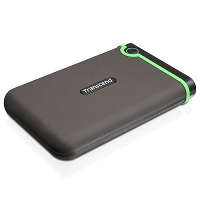 Внешний жесткий диск 2,5 4TB Transcend TS4TSJ25M3S серый (TS4TSJ25M3S)
