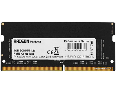 Оперативная память для ноутбука Radeon 8GB Radeon™ DDR4 3200 SO-DIMM R9 (R948G3206S2S-U)