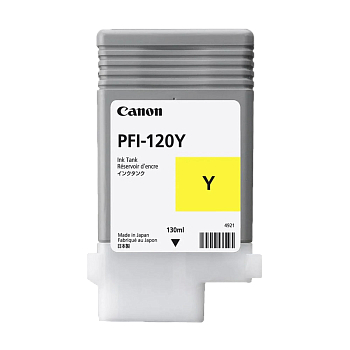 Чернила пигментные Canon Pigment Ink Tank PFI-120 YELLOW  (2888C001AA)
