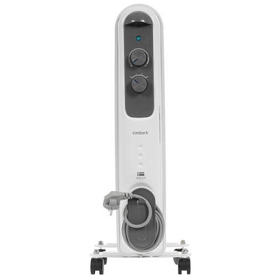 Обогреватель Timberk TOR 21.1507 DC, 1500Вт, масляный, White (TOR 21.1507 DC)