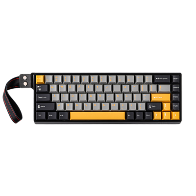 Клавиатура AULA WIN68, Gray Wood switch, Black-Grey-Yellow (WIN68HE MAX DGLGY)