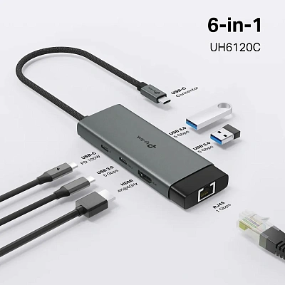 USB Хаб 6 в 1 Tp-Link UH6120C (UH6120C(UN))