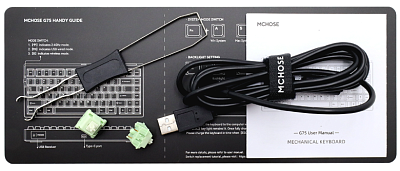 Клавиатура MCHOSE G75 PRO, Matcha Latte Switch, Black Pink (G75-16A)