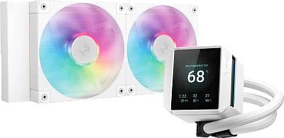 Кулер с водяным охлаждением Deepcool MYSTIQUE 240 WH ARGB (R-LX240-WHDSNMCP-G-1)