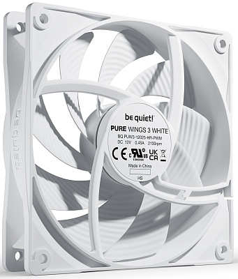 Вентилятор для компьютерного корпуса Bequiet! Pure Wings 3 120mm PWM high-speed White (BL111)