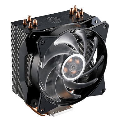 Вентилятор для CPU CoolerMaster MasterAir MA410P Intel&AMD RGB 4-pin(PWM) 650-2000RPM 30dBA(Max) LGA1151/1150/1155/2066/2011-v3/2011/AM4/AM3+/FM2+ MAP-T4PN-220PC-R1 (MAP-T4PN-220PC-R1)