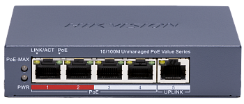Коммутатор Hikvision DS-3E0105P-E/M(C) PoE  (DS-3E0105P-E/M(C))