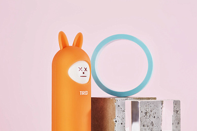 Пауэрбанк Rombica NEO Rabbit Tired, 5000mAh - Orange (NR-004T)