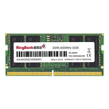 Оперативная память для ноутбука SO-DIMM KingBank KDSN DDR5 16 GB 5600MHz (K5.01.FN05DD4002)