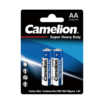 Батарейка CAMELION Super Heavy Duty R6P-BP2B 2 шт. в блистере (R6P-BP2B)