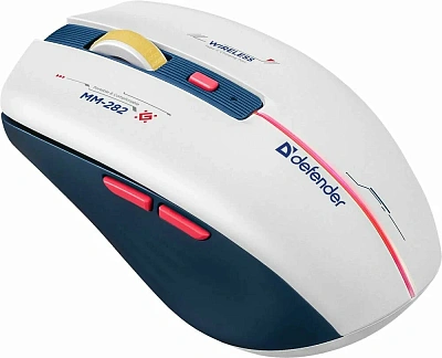 Мышь Defender Dila MM-282, White-Blue, (52282)