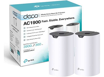 Домашняя Mesh Wi-Fi система GbE AC1900 Tp-Link Deco S7 (2 устройства) (Deco S7(2-Pack)(EU))